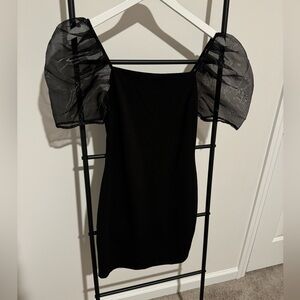 Puff Sleeve Cocktail Dress